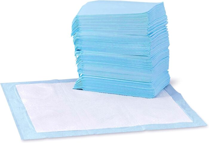 Amazon Basics Dog & Puppy Pee Pads (100 count, 22×22″)